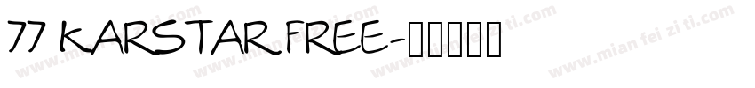77 Karstar Free字体转换